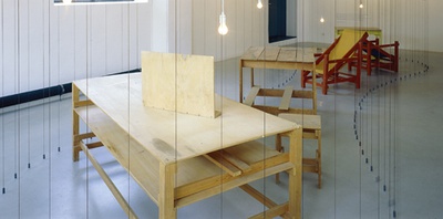 Blick in die Ausstellung "Ezra Pound: Concentrare" im aut