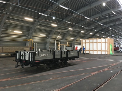 Vorbereitung der neuen Remise der IVB als zentraler Ort der Architekturtage in Innsbruck