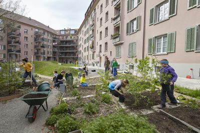 Siedlung Sihlfeld, Allgemeine Baugenossenschaft Zürich, Architektur: Otto Streicher | Erneuerung: Rolf Schaffner