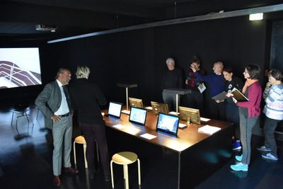 Pressegespräch zur Ausstellung "Über Lois Welzenbacher. Ein Filmprojekt von Lukas Schaller und Rainer Köberl"