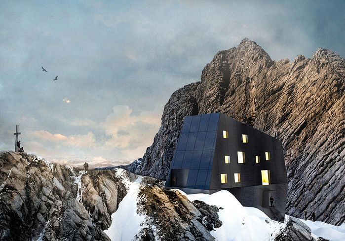 dreiplus Architekten: Seethalerhütte (Visualisierung)