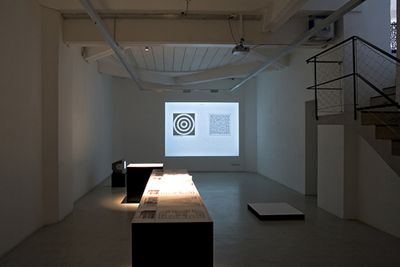 Blick in die Ausstellung "Architektur in Wörtern"