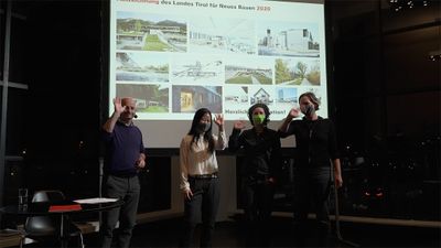 Bekanntgabe der "Auszeichnungen des Landes Tirol für Neues Bauen 2020" im aut