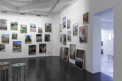 Blick in die Ausstellung "Italomodern 2" im aut