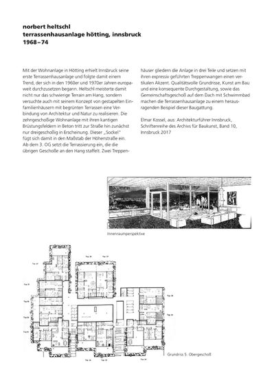 Einführungsseite Terrassenhausanlage Hötting