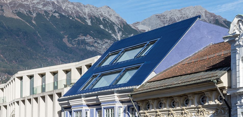 Blaues Dachl, Innsbruck (Architektur: Peter Lorenz)