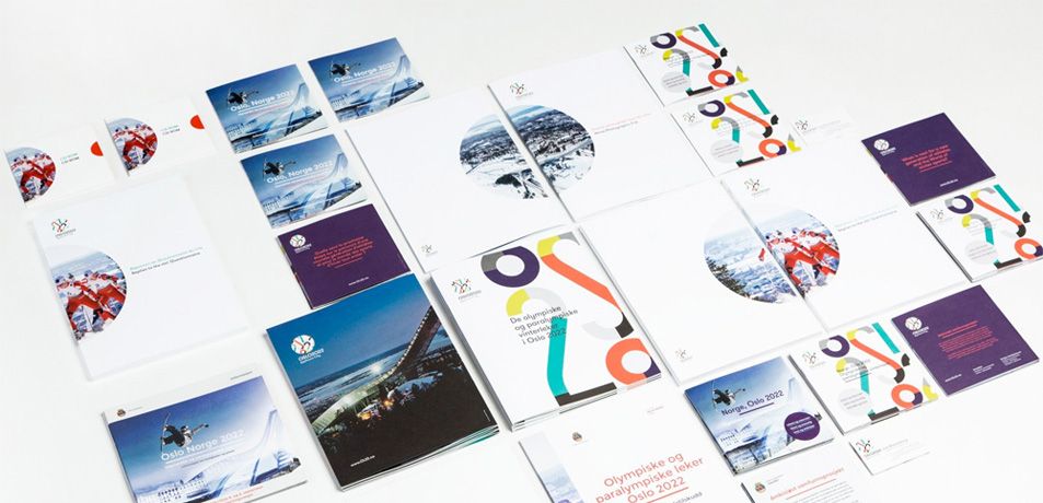 Visuelle Identität für die Olympische Spiele in Oslo 2022