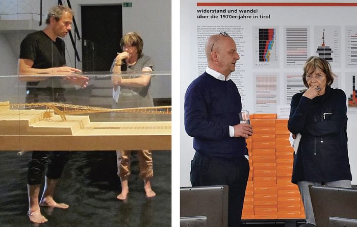 Pressegespräch zu den Ausstellungen von Dietmar Feichtinger (2013) und „Widerstand und Wandel“ (2020)