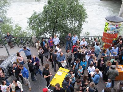 Die stattSTUBE war der zentrale Ort der Architekturtage 2012 in TIrol