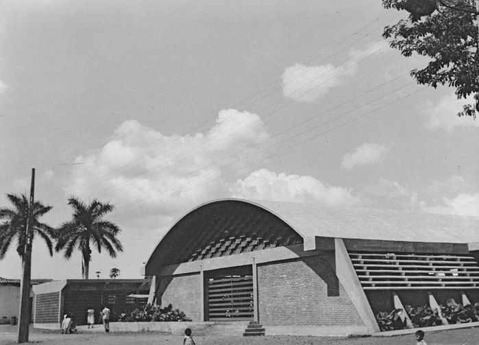 Marktanlage, Sonsonate, um 1955