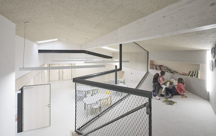 Volksschule Kettenbrücke, Innsbruck, 2016 – 19 (Architektur: STUDIO LOIS)