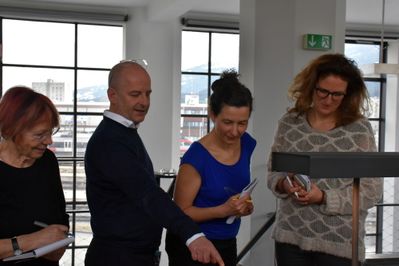 Pressegespräch zur Ausstellung "einfach alltäglich" im aut