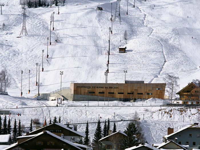 Zielhaus - Zielstadion Alpine Ski-WM 2001
