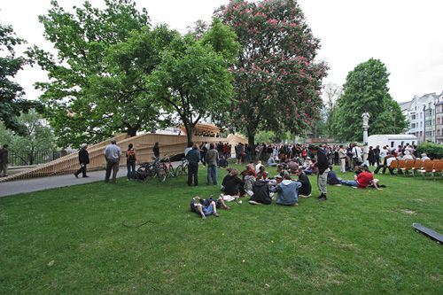 Plattform '... ich will an den Inn', Innsbruck, Architektur: columbosnext