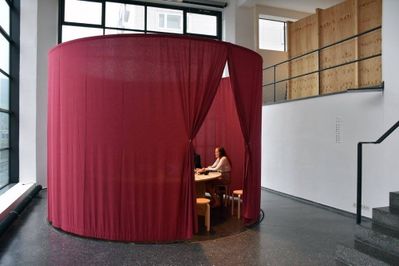 Ausstellungseröffnung "Harun Farocki, Antje Ehmann: Arbeitsverhältnisse" im aut.