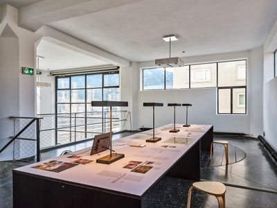 Blick in die Ausstellung "Aufbruch in die Architekturmoderne El Salvadors"