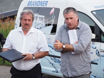 Verkehrsstadtrat Alfred Scheichl und Reinhard Seiß