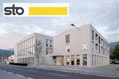 Wohn- und Geschäftshaus Akzent, Sulz (Marte.Marte) mit StoVentec R, StoSignature, StoColor Dryonic, StoColor Metallic