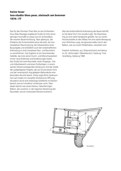 Einfühungsseite Ton-Studio Theo Peer