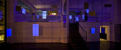 Blick in die Ausstellung "Architektur in Wörtern"