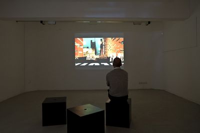 Blick in die Ausstellung "Architektur in Wörtern"