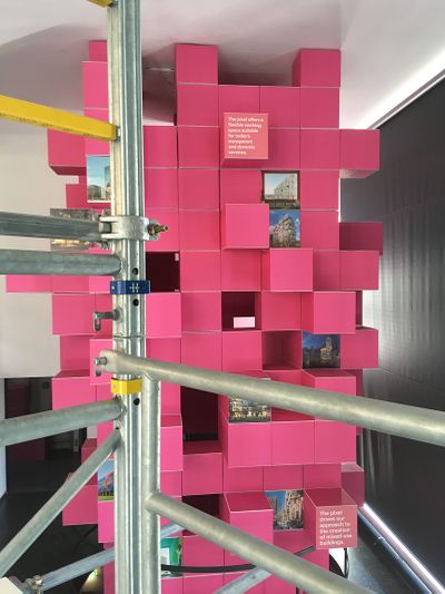 Ausstellungsaufbau "The Language of MVRDV"