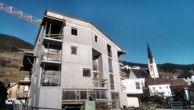 Baustelle Dorfkern Fließ (Arch: Rainer Köberl, Daniela Kröss)