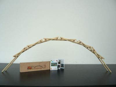 Bausatz und Aufbau – Der "Leonardobrücken-Bausatz"