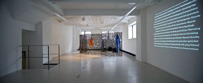 Blick in die Ausstellung "Architektur in Wörtern"