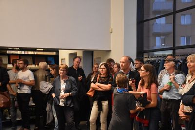 Eröffnung der Ausstellung "Arthur Salner: Raumbilderwelten" am 29. September 2016, Foto © aut