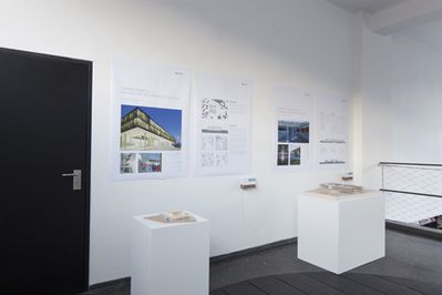 Blick in die Ausstellung "ZV Bauherrenpreis 2012" im aut