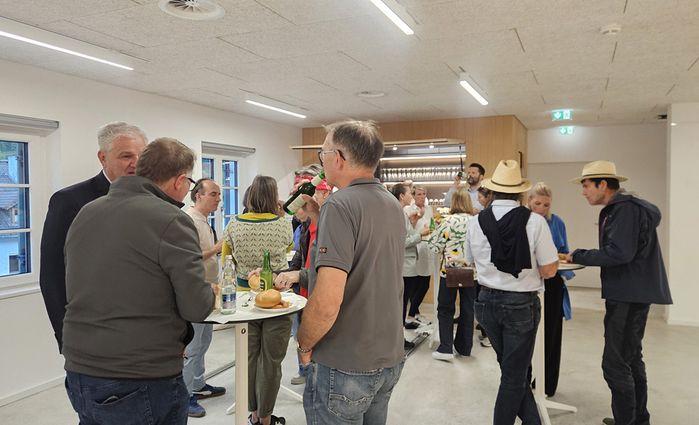 Impulsabend "Architektur & Würschtel" im Museum Wattens mit den Architekten Werner Burtscher und Elias Walch.