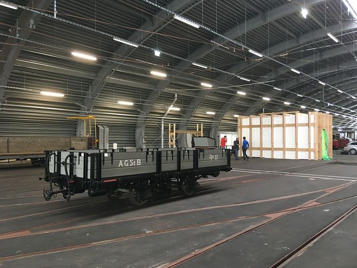 Neue Remise der IVB mit Klimaraum KAR