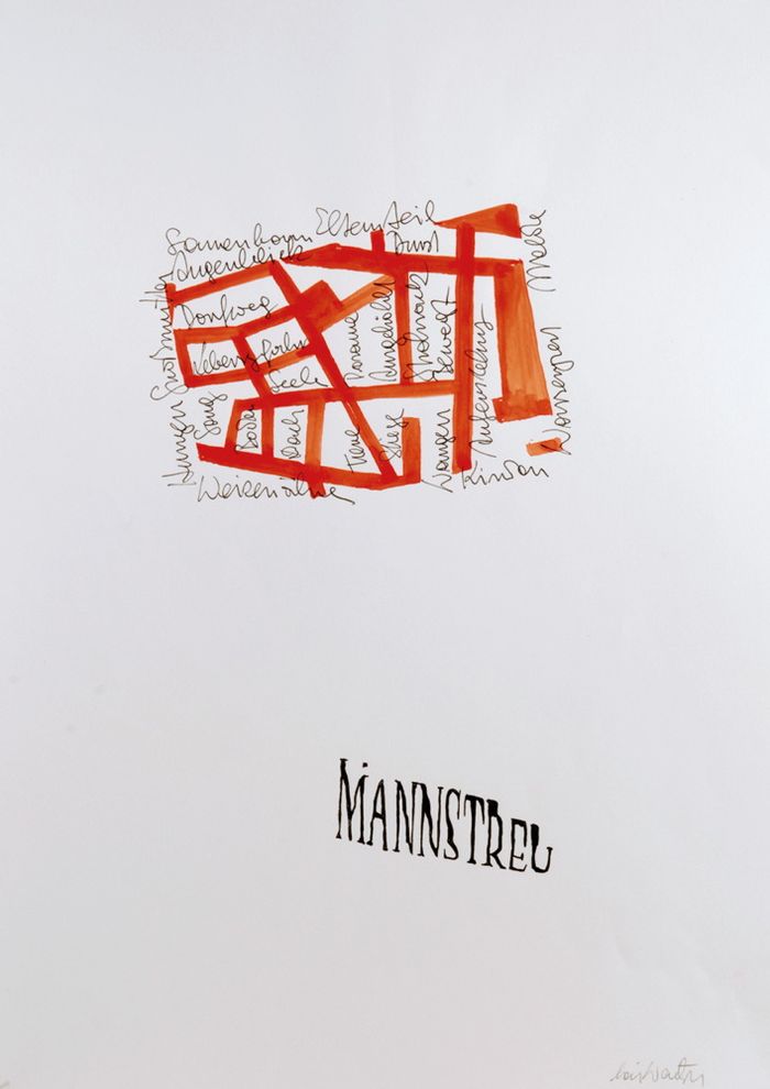 Lois und Franziska Weinberger, Arbeit auf Papier, 2004, 40 x 30 cm