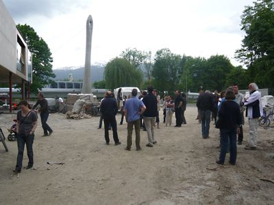 Architektur in Bewegung – Des Kaysers Garten. Führung durch den Schülerhort "Kaysergarten" mit Johannes Wiesflecker Foto © aut. architektur und tirol