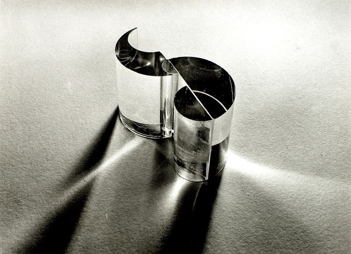 Egon Rainer, 3-teiliges Glasobjekt, 1973