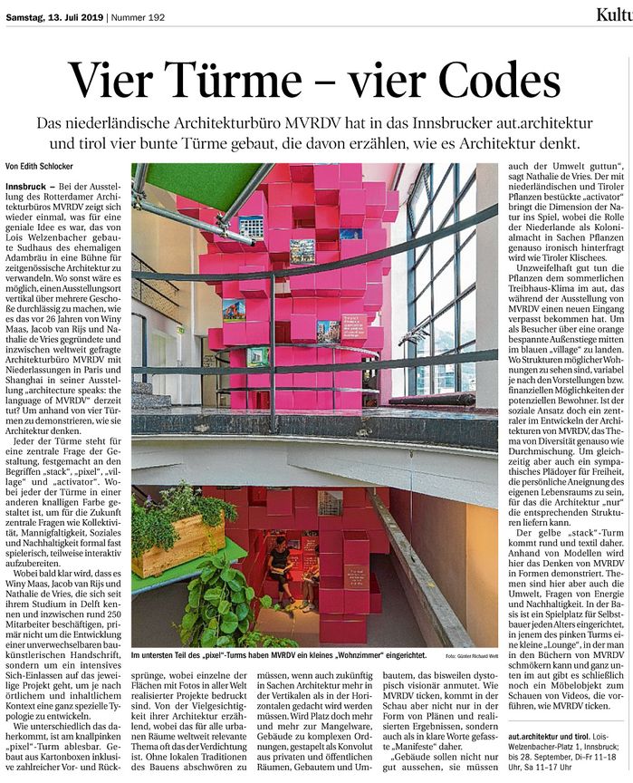 Tiroler Tageszeitung, 13. Juli 2019