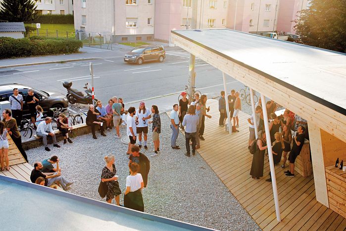 Temporäres Stadtteilzentrum Reichenau