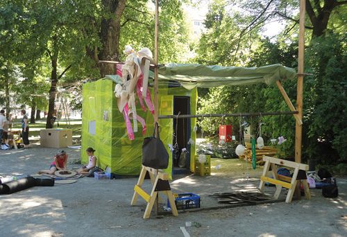 Architektursommerakademie für Kinder und Jugendliche 2013 im Rapoldipark