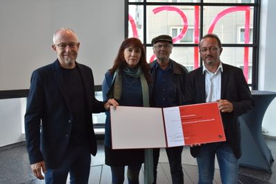 Auszeichnung des Landes Tirol für Neues Bauen 2020: Schulcampus Neustift im Stubaital (Architektur: fasch&fuchs.architekten, Bauherrschaft: Gemeinde Neustift, Verein Schülerheim Ski-Mittelschule Neustift)